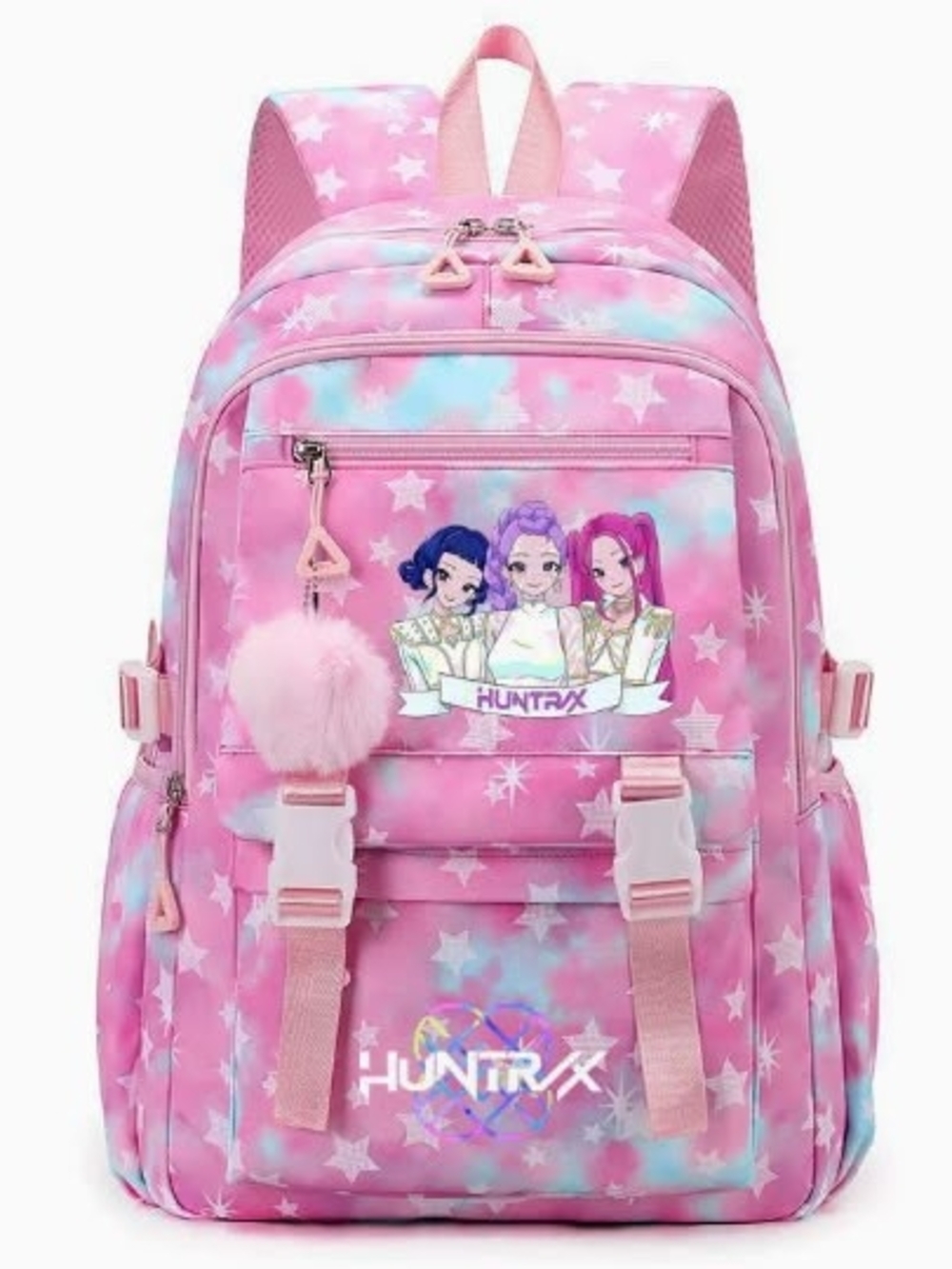 Pink Star Print Kids Backpack